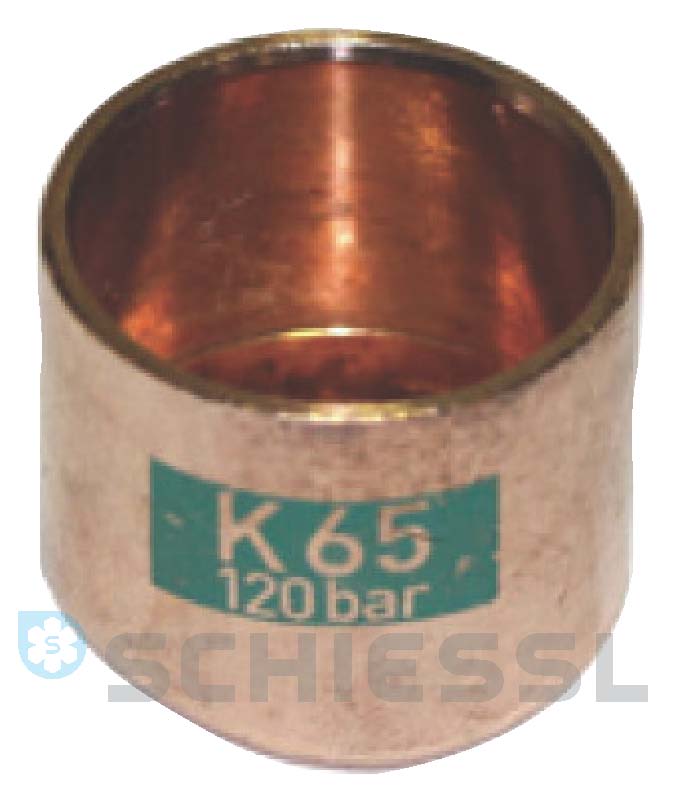více o produktu - Víčko na potrubí  K5301, K65, 1-1/8, letovací, Bänninger